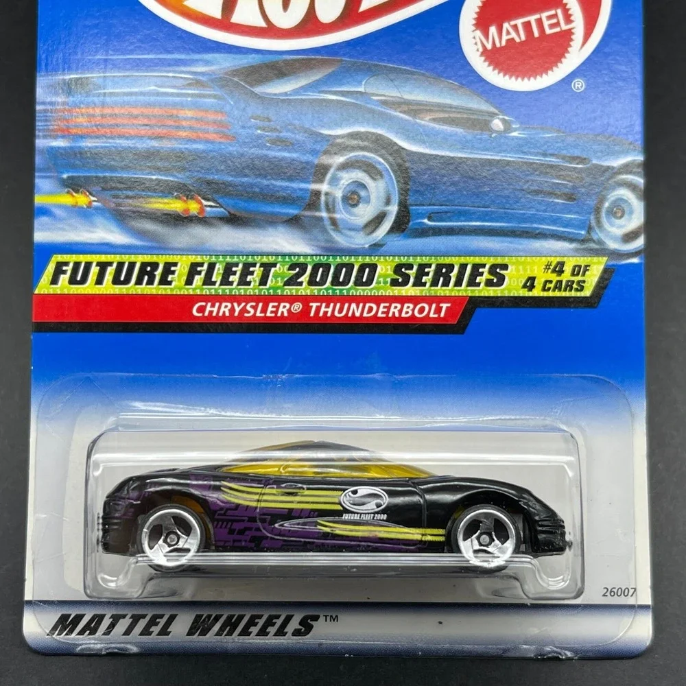 Hot Wheels‎ Future Fleet 2000 Chrysler Thunderbolt Car Black Diecast 1/64 #004